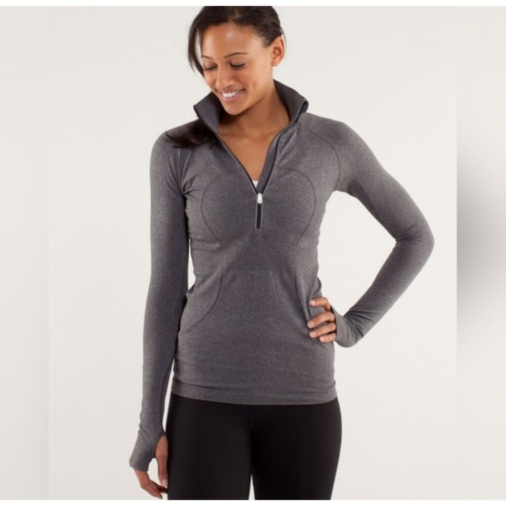 lululemon athletica Top Swiftly Tech Half Zip Pullover Womens 6 athleisure yoga